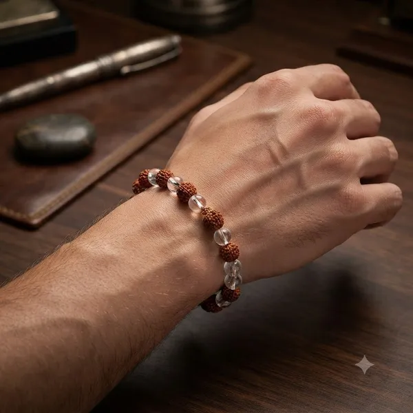 Clear_Quartz_with_Rudraksha_Bracelet_|_Natural_Rudraksha_&_Clear_Quartz_Crystal_Bracelet_for_Clarity,_Focus,_Spiritual_Growth_&_Positive_Energy_|_Unisex_|_AAA_Quality_and_Certifide