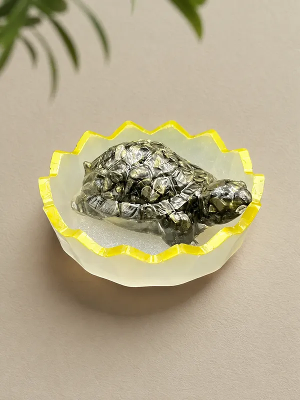 Certified_Natural_Pyrite_Tortoise_(Kachhua)_Crystal_for_Wealth,_Success_&_Vastu_|_Home_Decor_Figurine_(Pyrite_Tortoise_with_Selenite_Plate)
