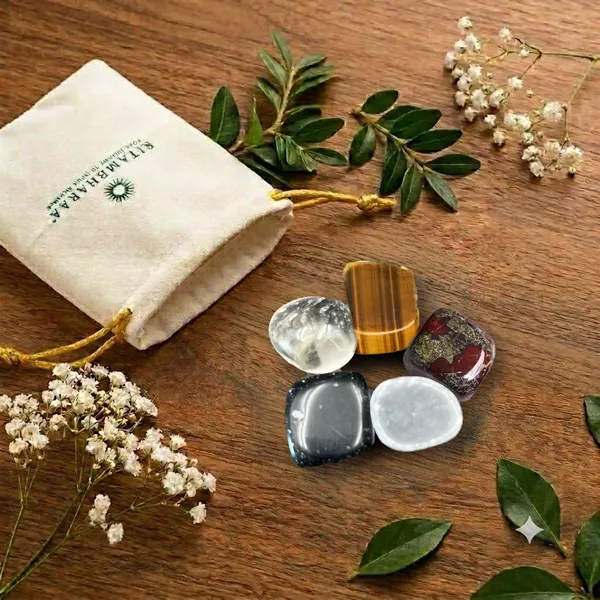 5_Tumble_Stone_Kit__Certified_Natural_Tumbled_Stones_for_Shielding,_Energy_Balance_&_Wellness_Gift_Set__AAA_Quality__Ritambharaa