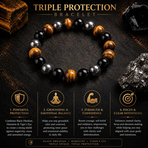 Triple_Protection_Bracelet_|_Black_Obsidian,_Hematite_&_Tiger_Eye_|_Grounding_&_Positive_Energy_|_Certified_Crystal_Bracelet