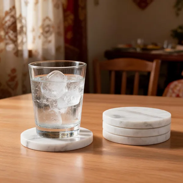 Marble_Round_Coaster_Set_Of_4