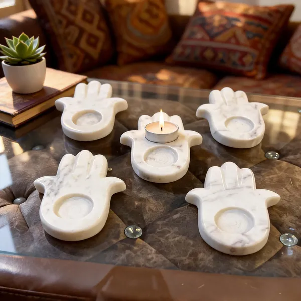 Marble_Spiritual_Hamsa_Hand_Candle_Holder_Set_Of_5