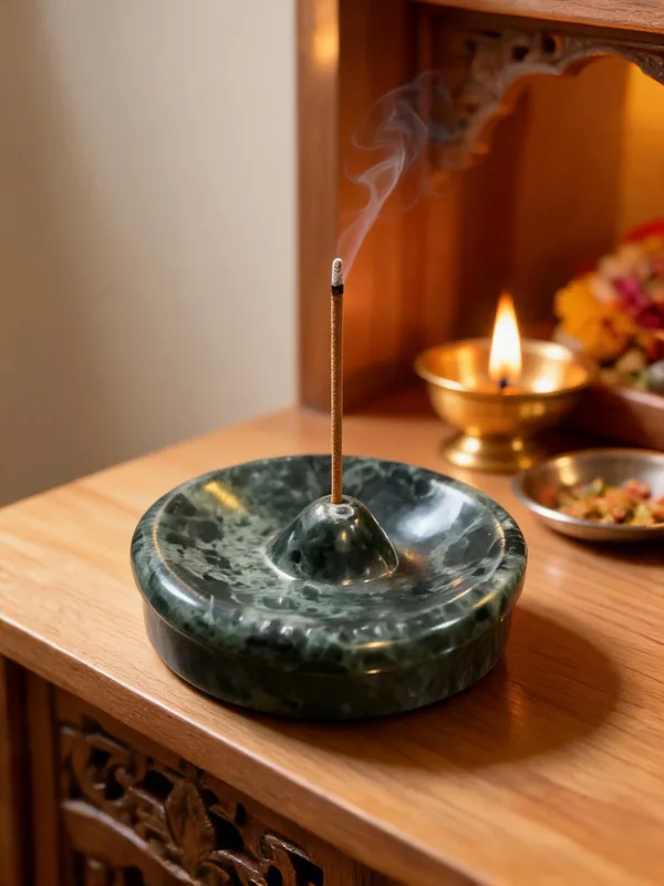 Green_Marble_Round_Agarbatti_Stand