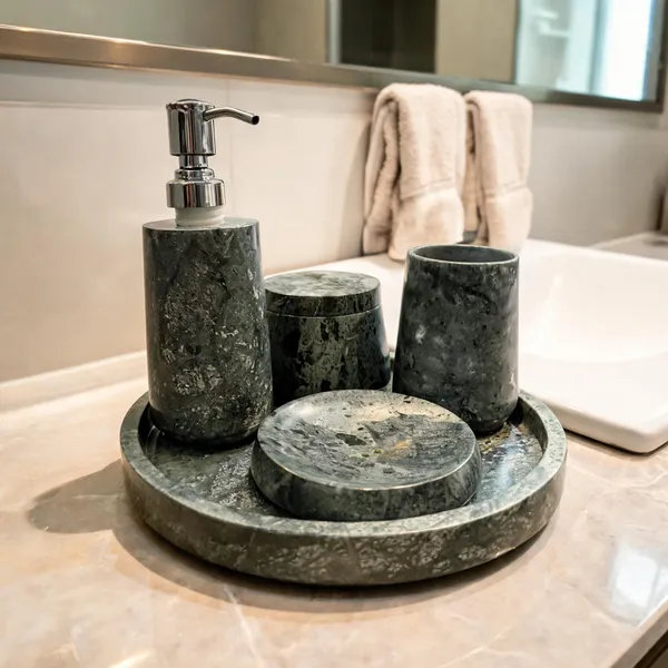 Marble_Spa_Style_Green_Vein_Bathroom_Accessory_Set