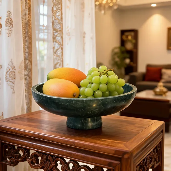 Green_Marble_Organic_Vein_Pedestal_Bowl