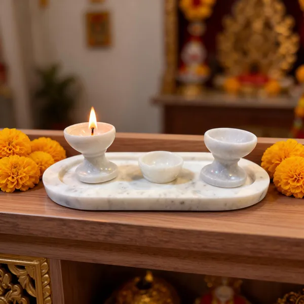 Marble_Pooja_Oval_Thali_With_Diya_Cups