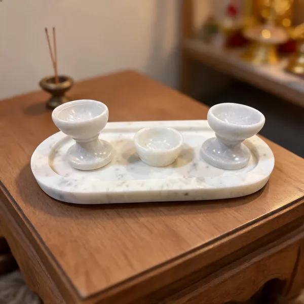 Marble_Pooja_Oval_Thali_With_Diya_Cups