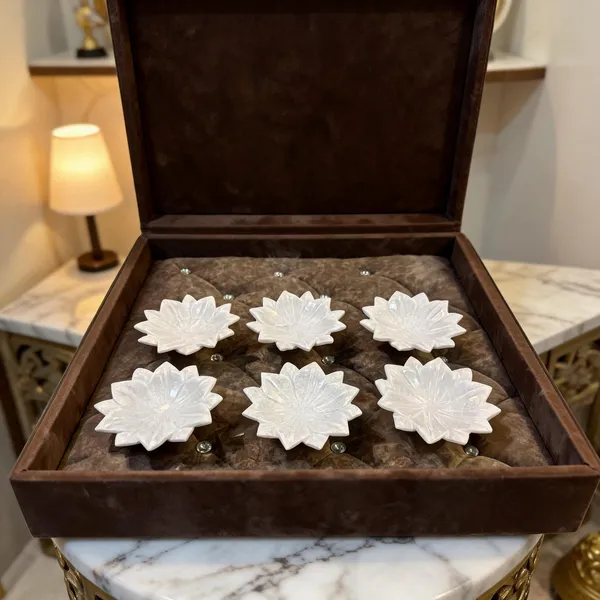 Marble_Pooja_Lotus_Shaped_Bowl_Set_Of_6