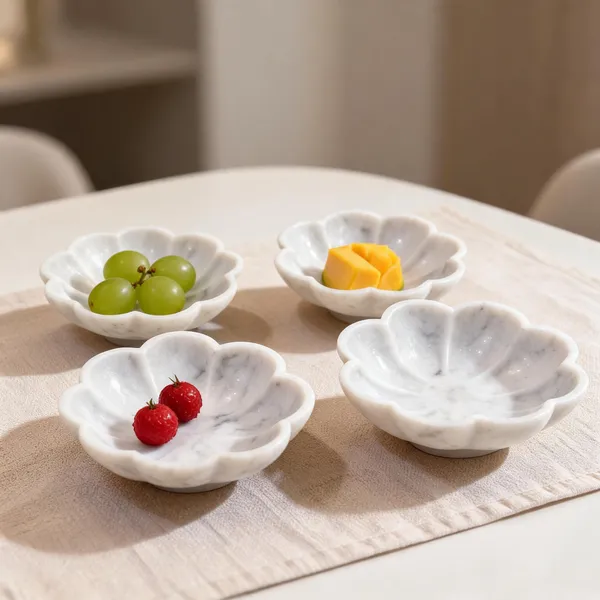 Marble_Decorative_Flower_Shaped_Decorative_Bowl_Set_Of_4