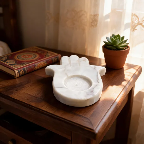 Marble_Spiritual_Hamsa_Hand_Candle_Holder