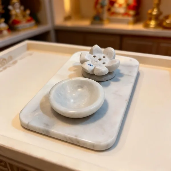 Marble_Pooja_Diya_And_Agarbatti_Stand