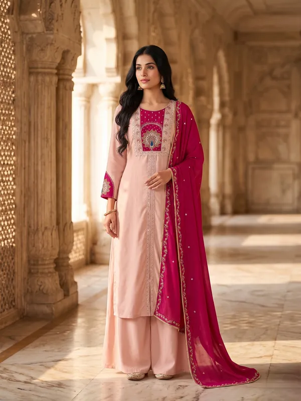 Premium_Roman_Silk_Anarkali_Suit_Set_With_Handwork_And_Dupatta