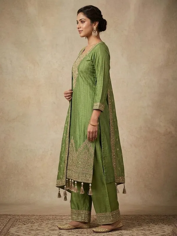 Zari_Work_Tissue_Kurti_Palazzo_Set