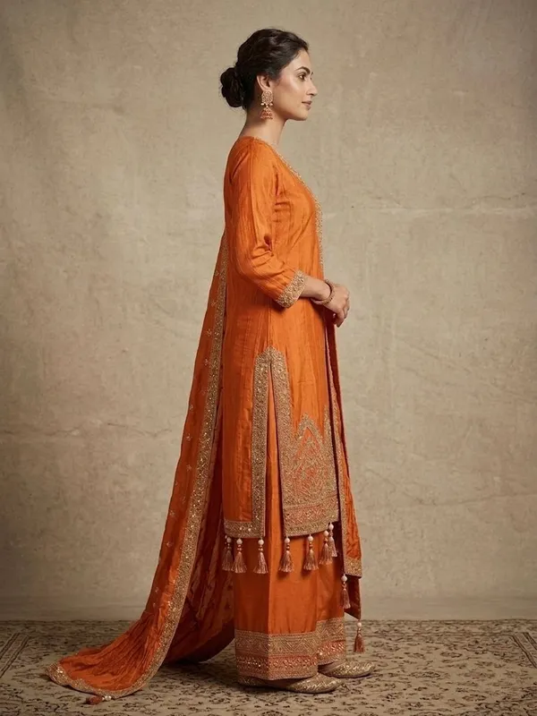 Premium_Tissue_Kurti_Set_With_Zari_Work