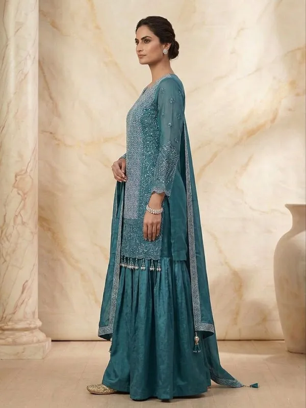 Elegant_Glass_Organza_Sharara_Set_For_Women