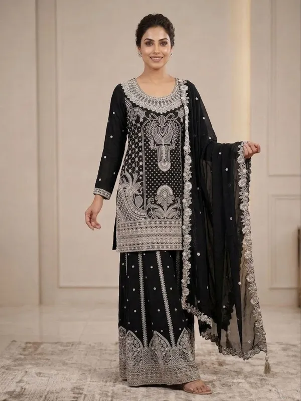 Women_Organza_Sharara_Set_Sequence_Work