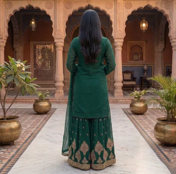Designer_Chinon_Sharara_Suit_Bead_Work