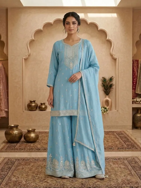 Designer_Viscose_Chinnon_Suit_Set_Festive_Wear