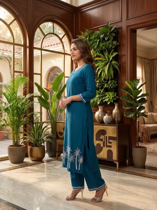 Women_Embroidered_Kurta_Pant_Set_With_Pockets