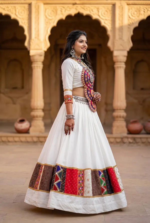 Navratri_Special_Off-White_Flared_Lehenga_Choli