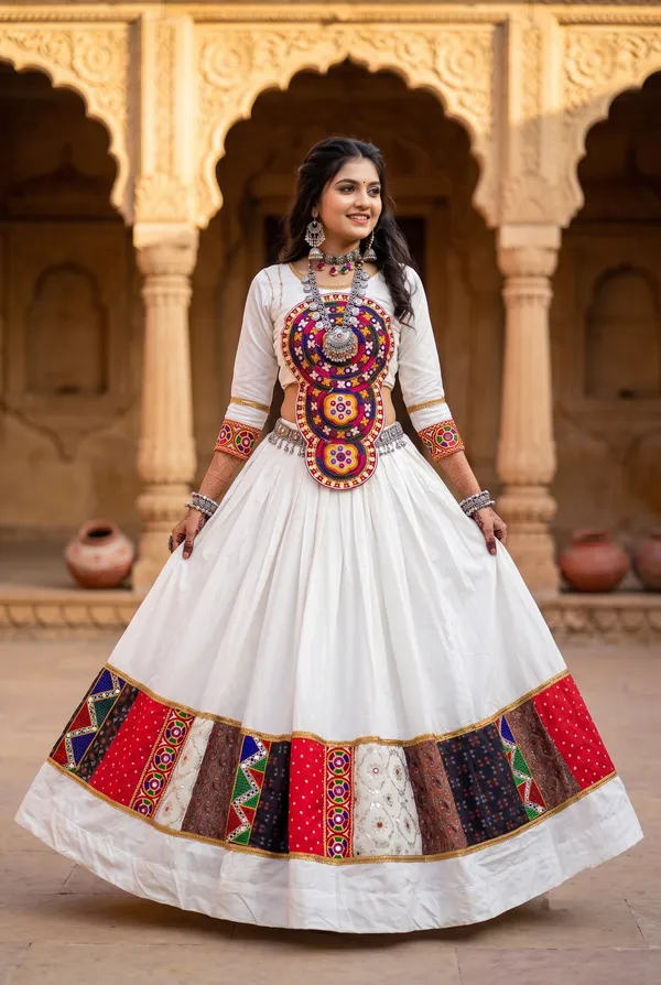Navratri_Special_Off-White_Flared_Lehenga_Choli