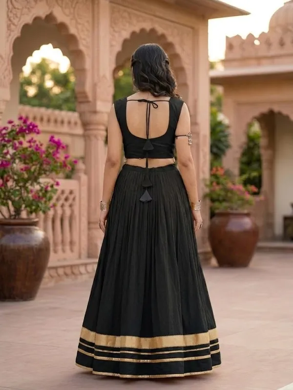 Navratri_Special_Black_Sleeveless_Lehenga_Choli