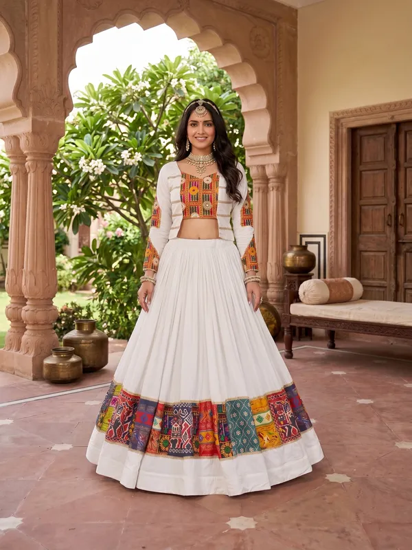 White_Open-Front_Jacket_Chaniya_Choli