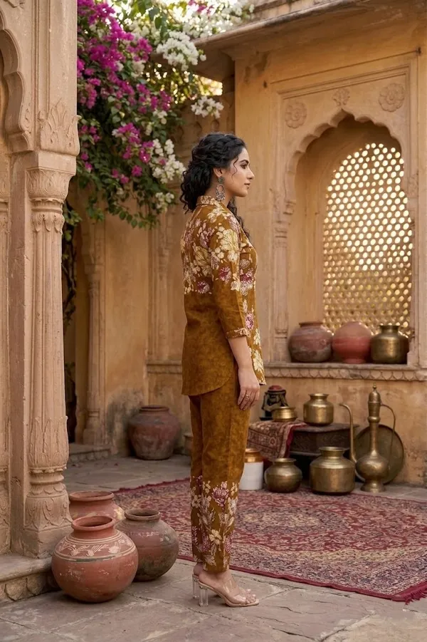 Mustard_Designer_Festive_Cotton_Co-Ord_Set_for_Women