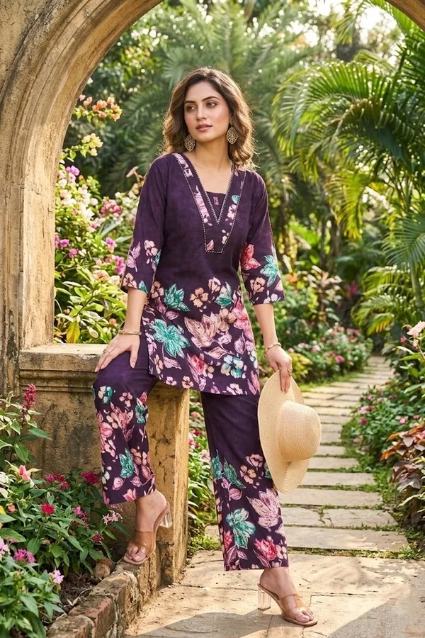 Purple_Floral_Printed_Ethnic_Co-ord_Set