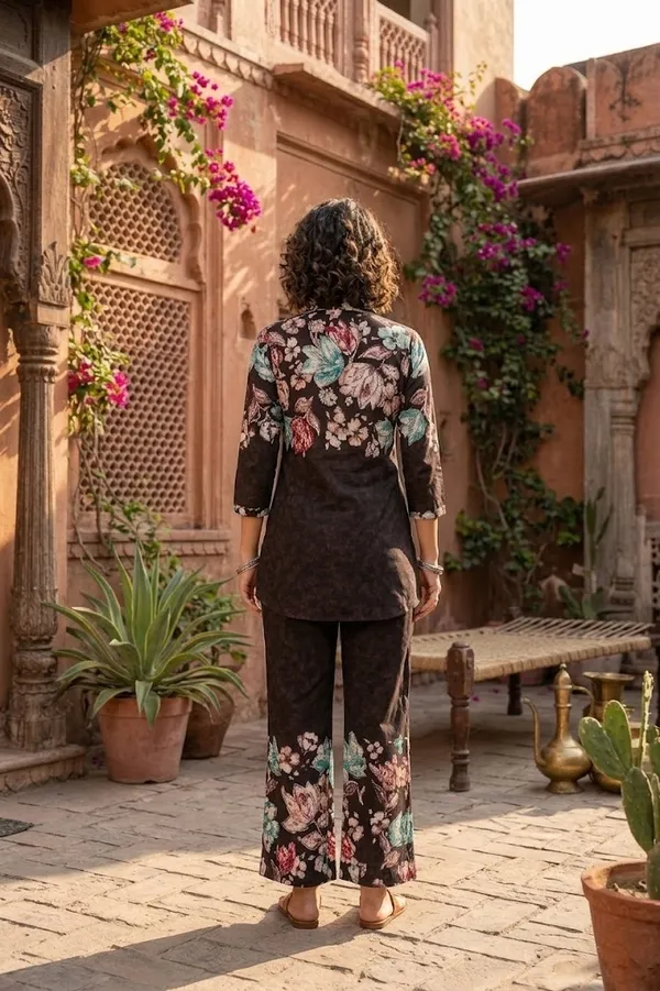 Brown_Designer_Festive_Cotton_Co-Ord_Set_for_Women