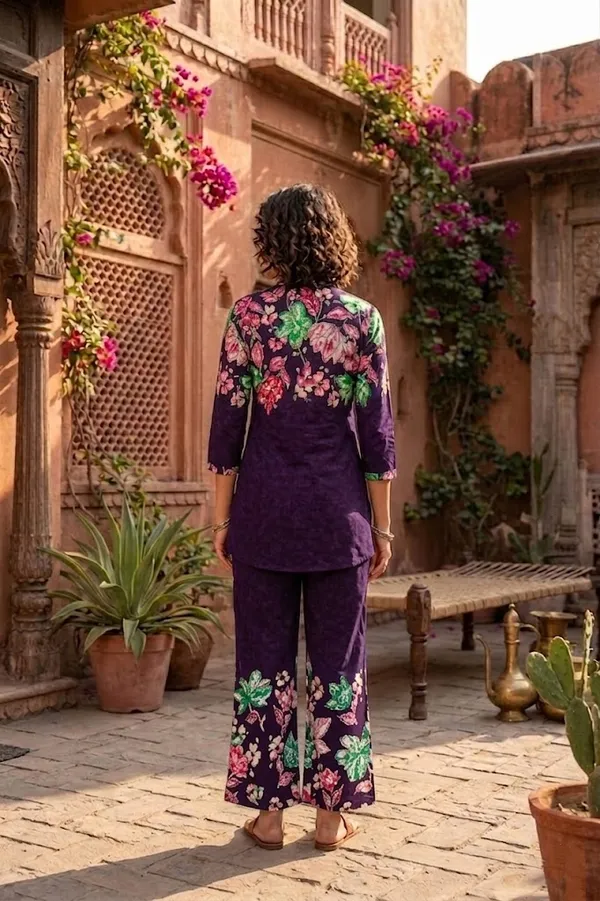 Purple_Designer_Festive_Cotton_Co-Ord_Set_for_Women