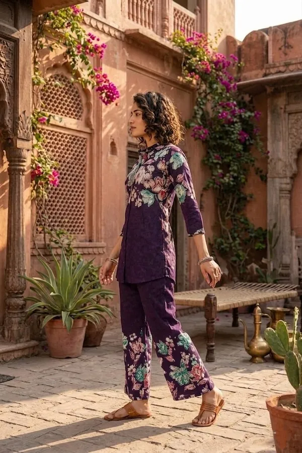 Purple_Designer_Festive_Cotton_Co-Ord_Set_for_Women