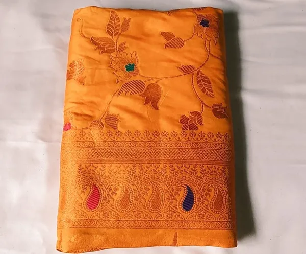 Orange_Soft_Fabric_Traditional/Catpadar_Saree