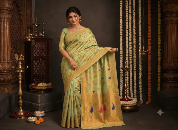 Orange_Soft_Fabric_Traditional/Catpadar_Saree
