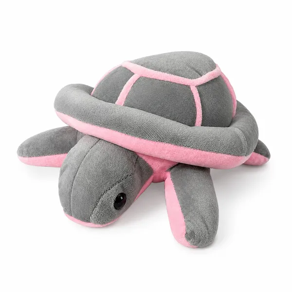 Grey_And_Pink_Plush_Fabric_Soft_Toy_For_Kids