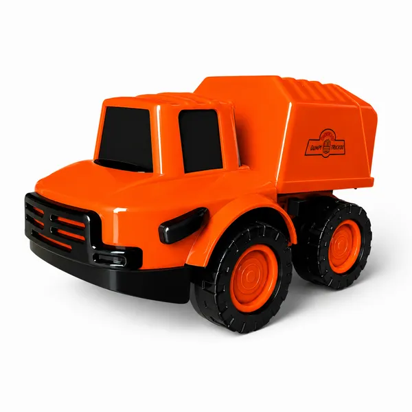 Orange_Child-Safe_Plastic_Friction_Powered_Toy_Truck_For_Kids