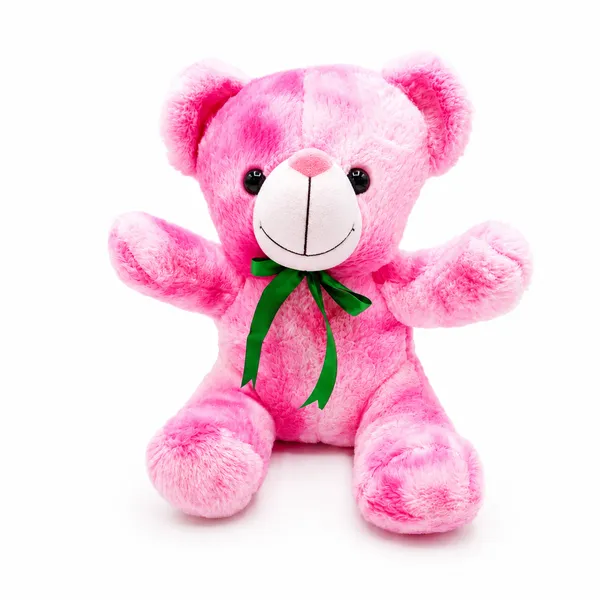 Pink_And_White_Plush_Fabric_Teddy_Bear_For_Kids