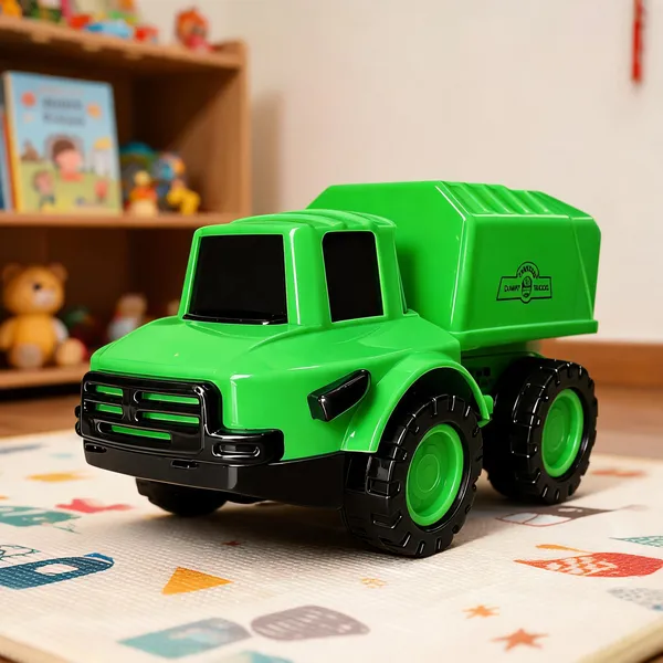 Green_And_Black_Virgin_Plastic_Friction_Powered_Dump_Truck_Toy_For_Kids