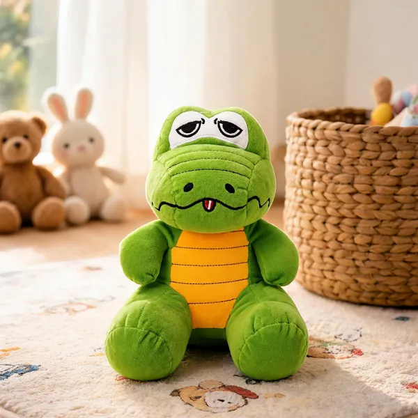 Green_And_Yellow_Plush_Fabric_Soft_Toy_For_Kids