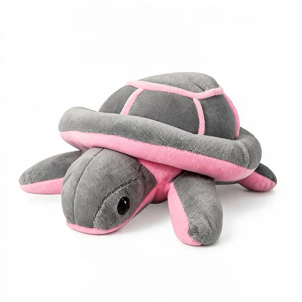 Grey_And_Pink_Plush_Fabric_Soft_Toy_For_Kids