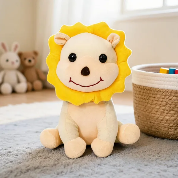Cream_And_Yellow_Plush_Fabric_Soft_Toy_For_Kids