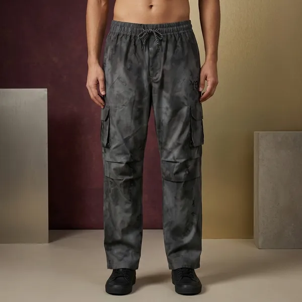 Charcoal_Grey_Camouflage_Cargo_Pants_For_Men
