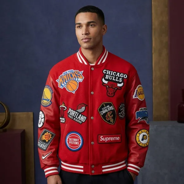 Red_Nba_Teams_Patch_Varsity_Jacket_For_Men