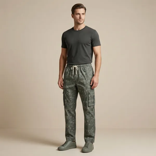 Olive_Green_Digital_Camouflage_Cargo_Pants_With_Drawstring