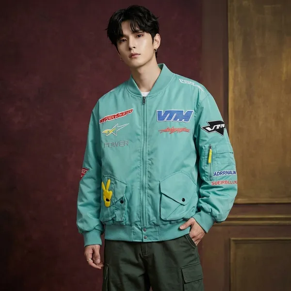 Mint_Green_Racing_Graphic_Bomber_Jacket_For_Men