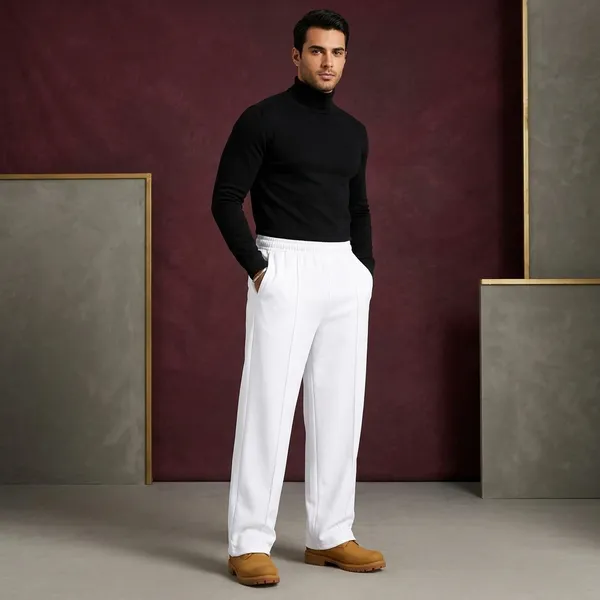 White_Relaxed_Fit_Pleated_Trousers_For_Men