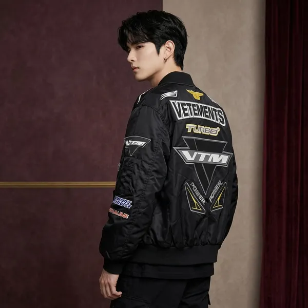 Black_Graphic_Print_Racing_Style_Bomber_Jacket_For_Men