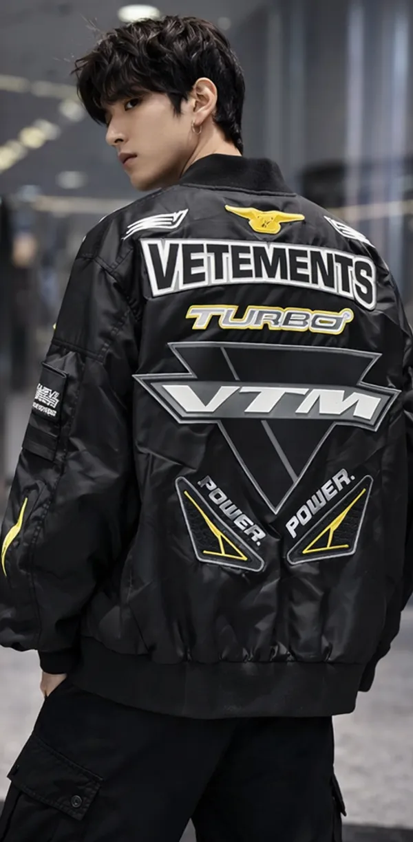 Black_Graphic_Print_Racing_Style_Bomber_Jacket_For_Men