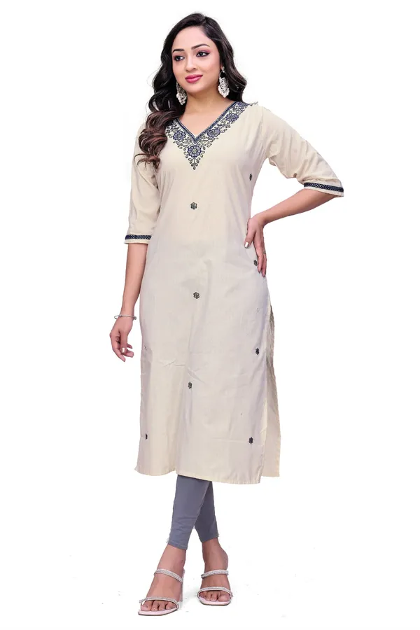 Beige_Georgette_Embroidered_Straight_Kurta_For_Women