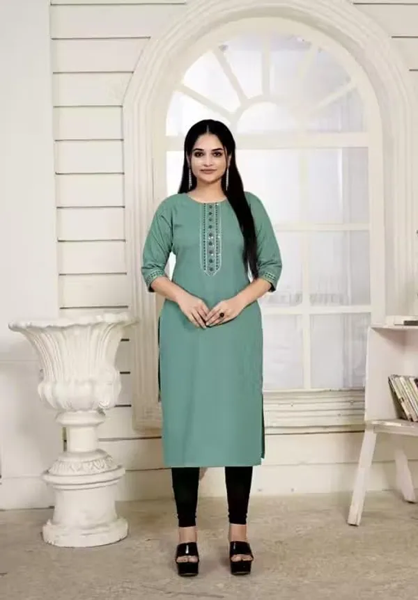 Sea_Green_Georgette_Embroidered_Straight_Kurta_For_Women
